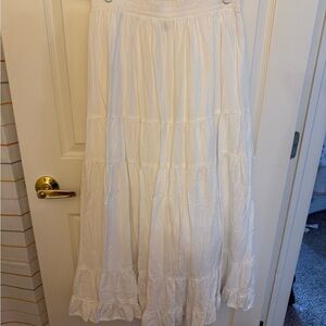 American Eagle Outfitters White Maxi Skirt